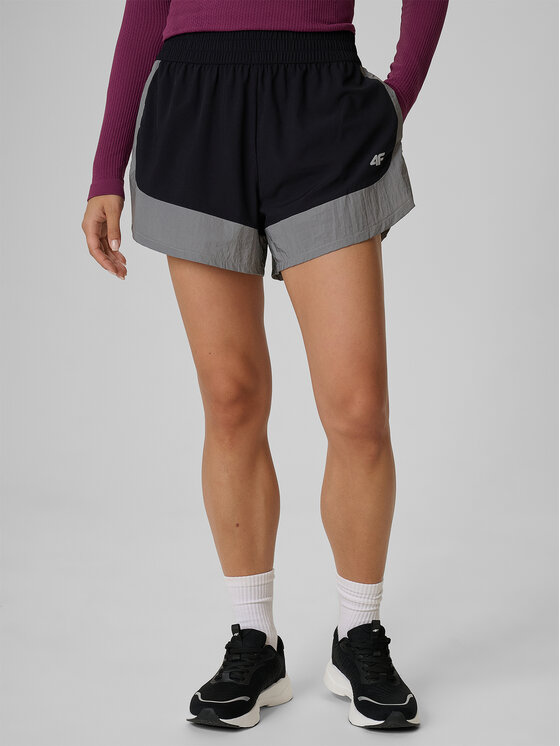 4F 4F Szorty sportowe CRAFTED BY CULTURE Czarny Regular Fit