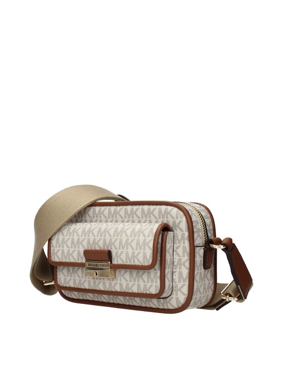 Michael Kors Michael Kors Torebka Beige Fabric Crossbody Beżowy