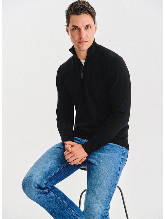 Pako Lorente Pako Lorente Sweter P25WF-2X-021 Czarny Classic Fit