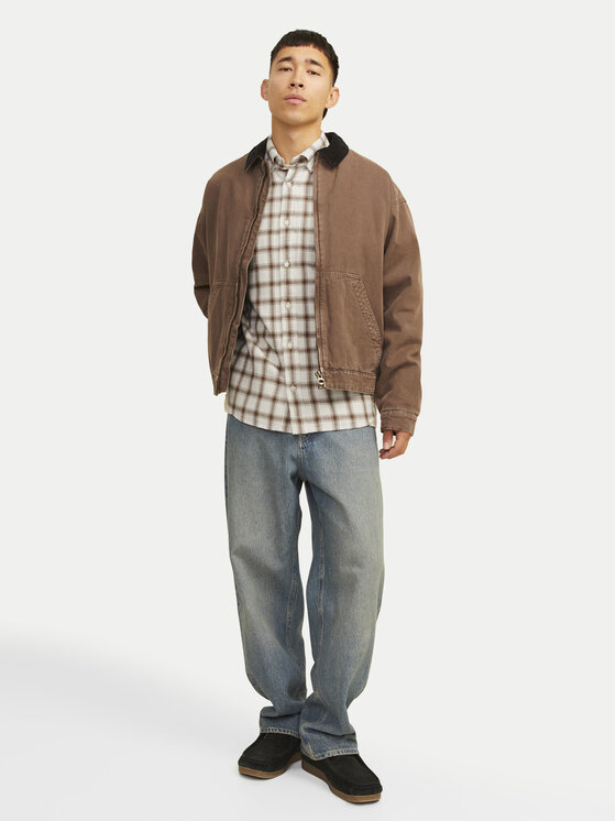 Jack & Jones Jack & Jones Koszula Blubrook 12260710 Beżowy Comfort Fit