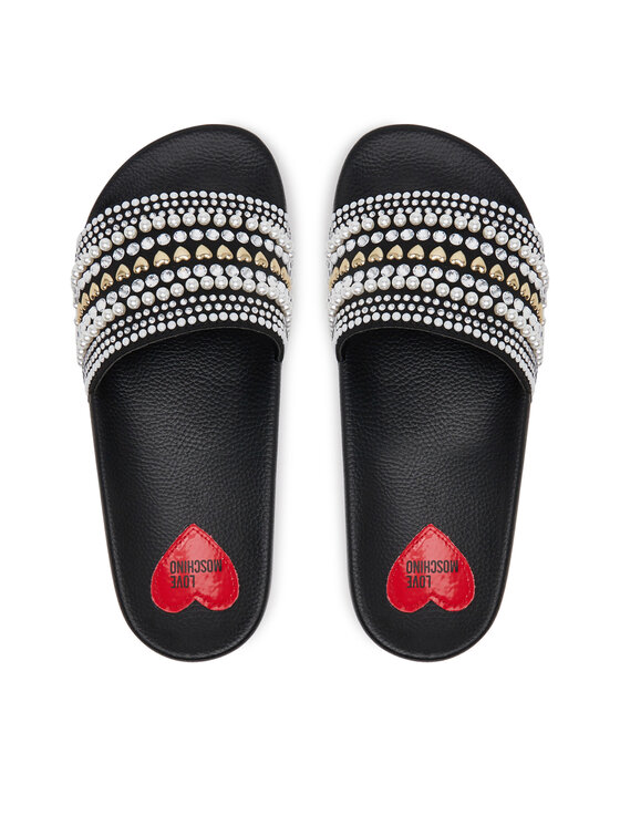 LOVE MOSCHINO LOVE MOSCHINO Klapki JA28352G0MJAA000 Czarny