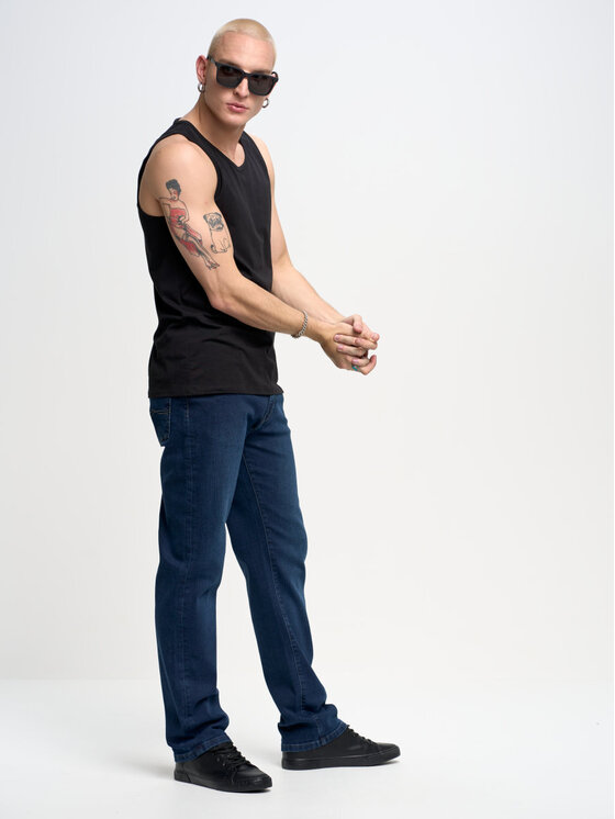 BIG STAR BIG STAR Top dero_906 Czarny Slim Fit