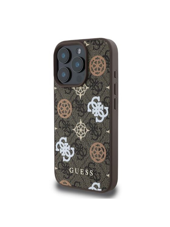 Guess Guess Etui na tablet Peony On 4G Background Brązowy