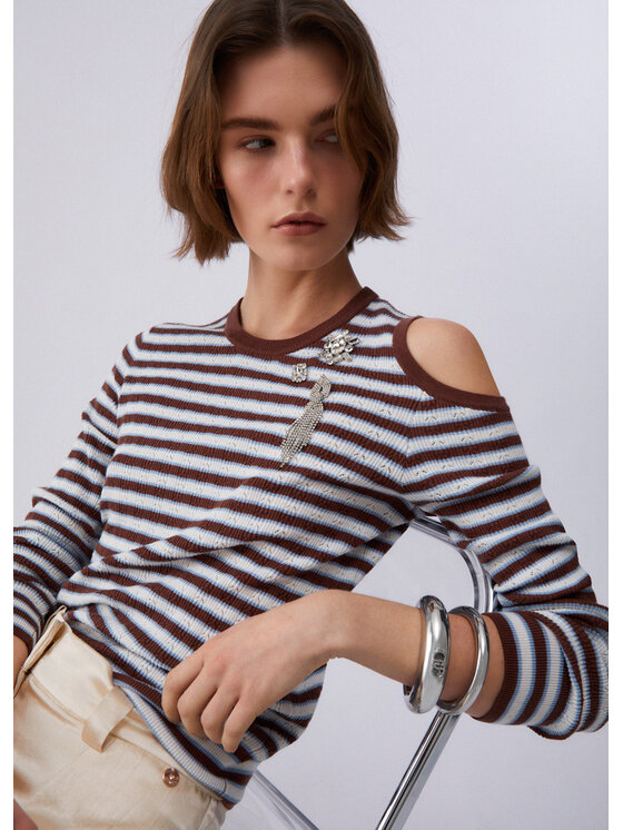 Liu Jo Liu Jo Maglione CA6065MS52GC3975 Marrone Regular Fit