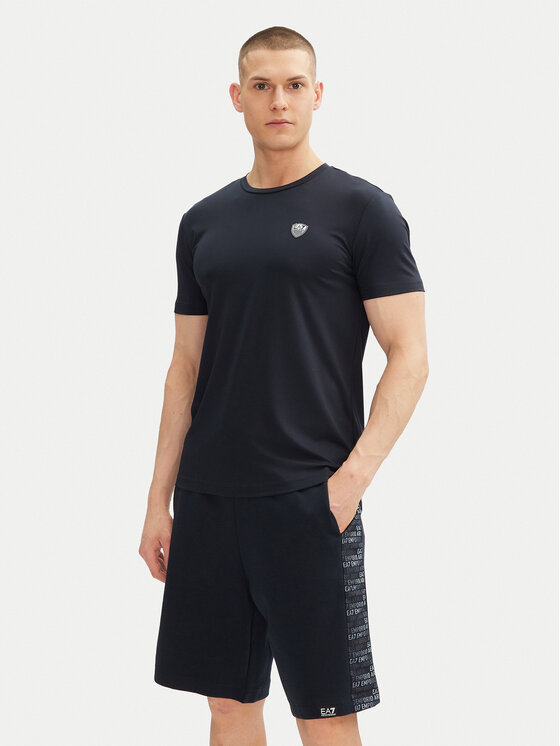 EA7 Emporio Armani EA7 Emporio Armani T-Shirt 8NPT16 PJRGZ 1562 Tmavomodrá Regular Fit