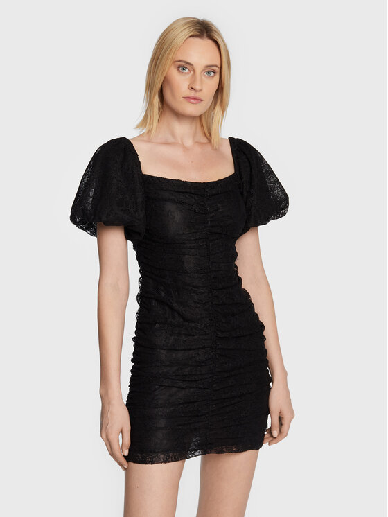Pinko Rochie cocktail Agostina 1G18FV 7585 Negru Slim Fit