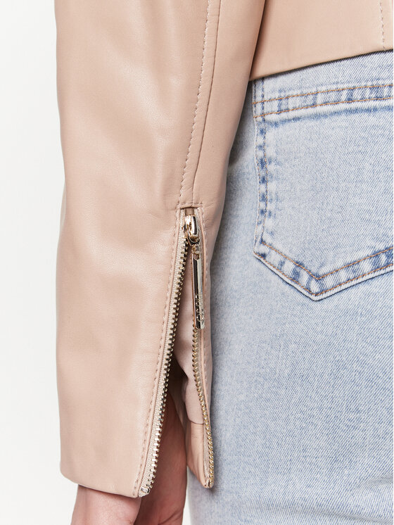 Liu Jo Liu Jo Lederjacke CA3246 P0336 Beige Regular Fit