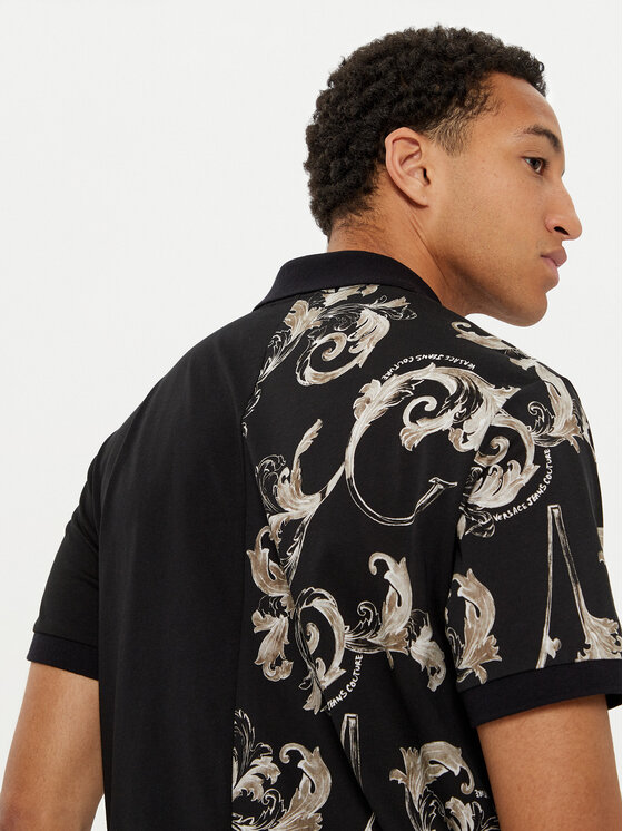 Versace Jeans Couture Versace Jeans Couture Polo majica 78GAG625 Črna Regular Fit