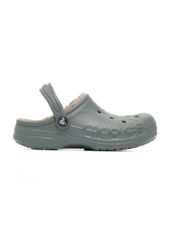 Crocs Crocs Klapki Baya Lined Clog Kid's Szary