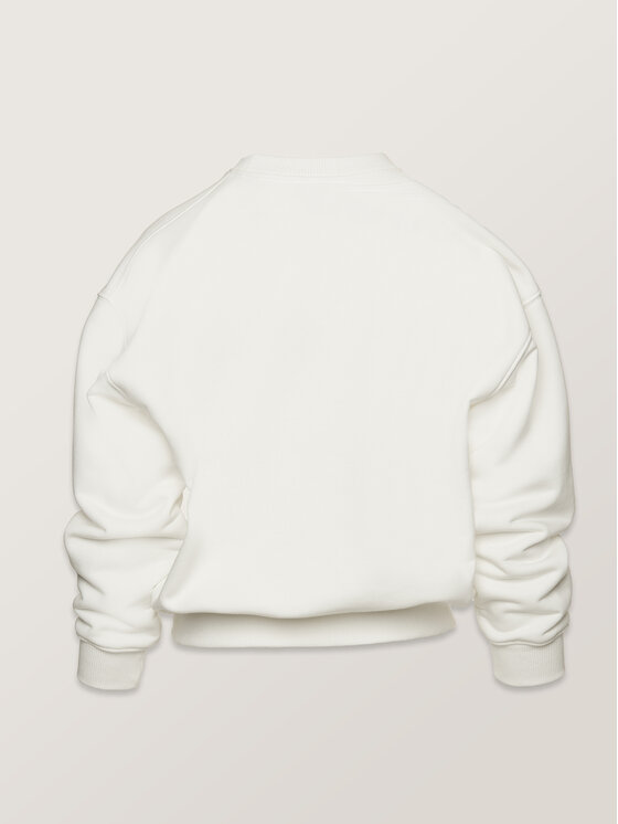 La Mania La Mania Felpa FIORA Bianco Classic Fit