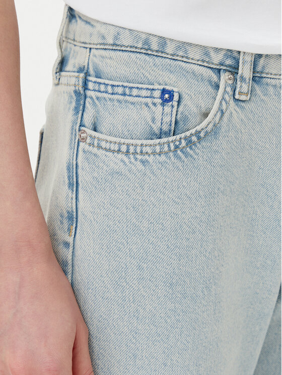 Karl Lagerfeld Jeans Karl Lagerfeld Jeans Jeansy A2W10057 Modrá Mom Fit