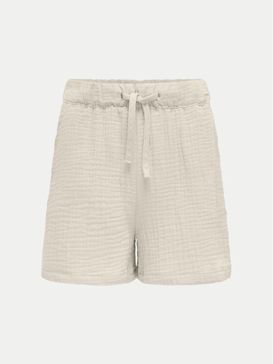 Kids ONLY Kids ONLY Šortky z materiálu Thyra 15293680 Béžová Regular Fit