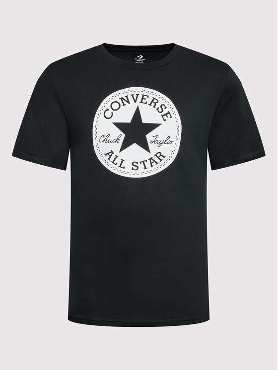 Converse Converse T-Shirt Unisex 10023854-A03 Czarny Standard Fit