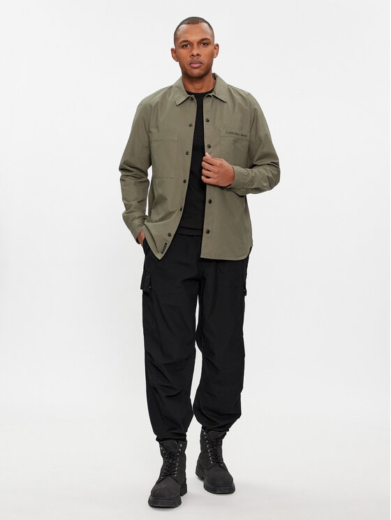 Calvin Klein Jeans Calvin Klein Jeans Pantaloni cargo Essential Regular Cargo Pant J30J324692 Negru Regular Fit