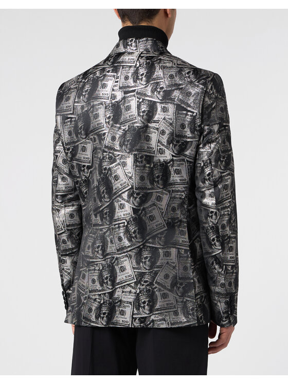 PHILIPP PLEIN PHILIPP PLEIN Marynarka 31279 Czarny Regular Fit