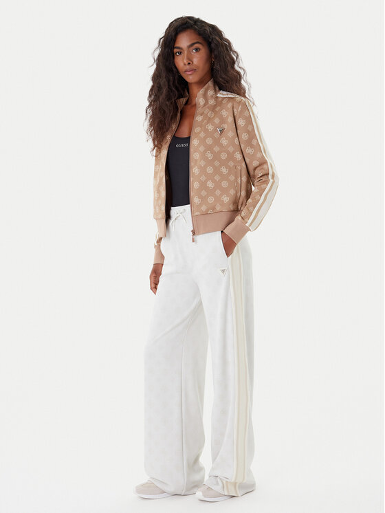 Guess Guess Teplákové kalhoty V5YB10 K0282 Écru Relaxed Fit