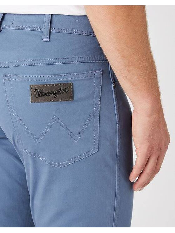 Wrangler Wrangler Pantaloni di tessuto TEXAS SLIM Blu Slim Fit