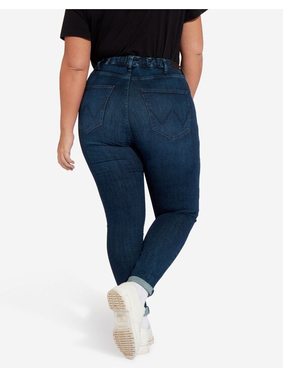 Wrangler Wrangler Jeansy SKINNY PLUS Niebieski Skinny Fit