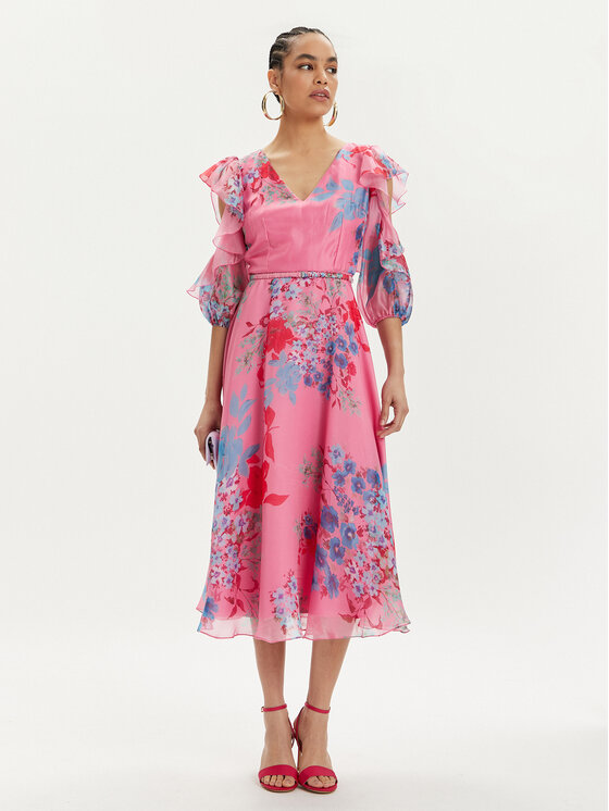 Nissa Nissa Coctailkleid RS14867 Rosa Regular Fit