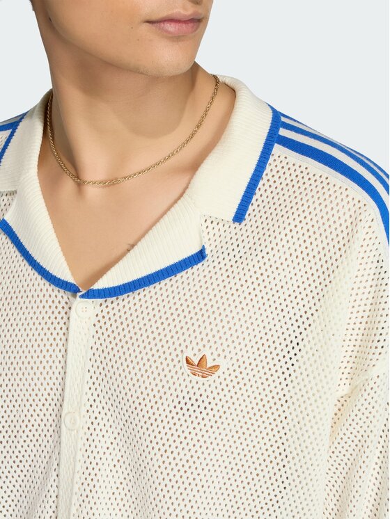 adidas adidas Koszula 164526 Kremowy Loose Fit