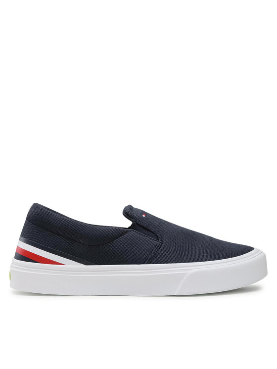 Tommy Hilfiger Tommy Hilfiger Kedai Lightweight Stripes Slip On FM0FM03613 Tamsiai mėlyna