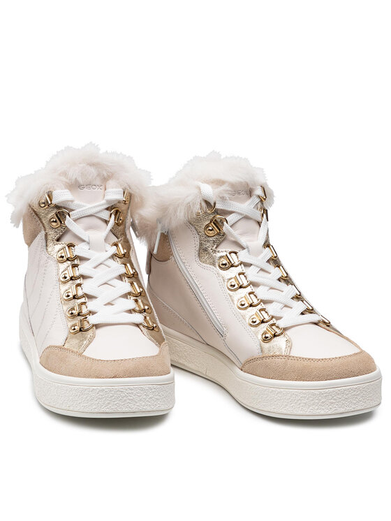 Geox Geox Sneakersy D Leelu' A D16FFA 08522 C1181 Biały