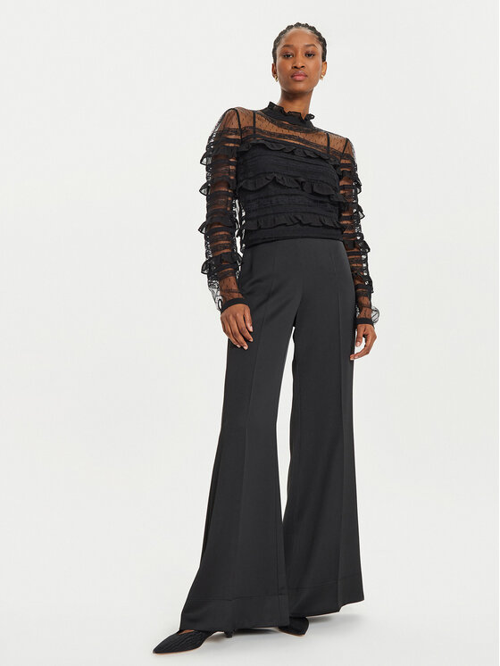 TWINSET TWINSET Μπλουζάκι 241TP2041 Μαύρο Regular Fit
