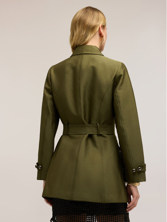 Motivi Motivi Cappotto invernale 0022Q000655N035 Verde Regular Fit