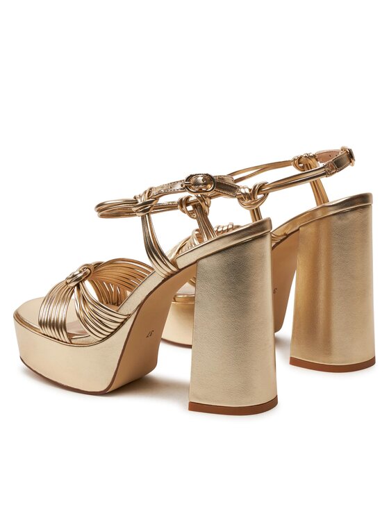TWINSET TWINSET Sandalen 241TCT072 Goldfarben
