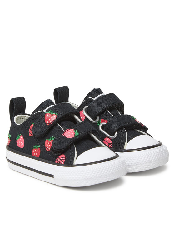 Converse Converse Modne superge Chuck Taylor All Star Strawberries Easy-On A14929C Črna