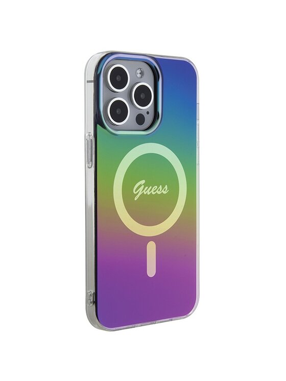 Guess Guess Etui na telefon IML Iridescent MagSafe Kolorowy