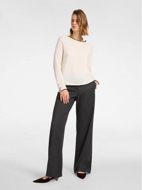 Elena Mirò Elena Mirò Maglione M521Z000662N002 Crema Regular Fit