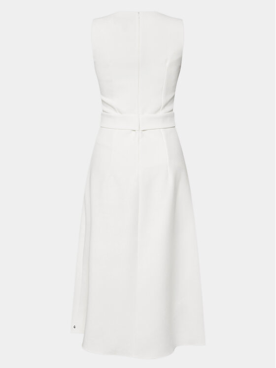 Nissa Nissa Koktel haljina RC14788 Bijela Slim Fit