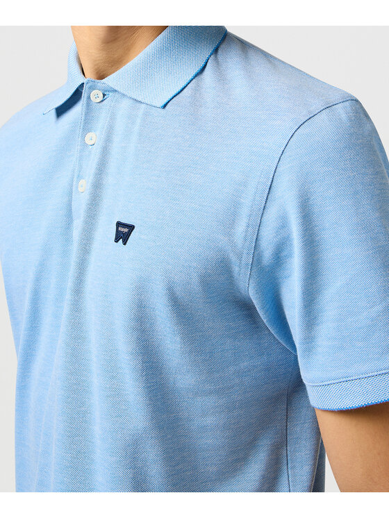 Wrangler Wrangler Polo 112362833 Niebieski Regular Fit