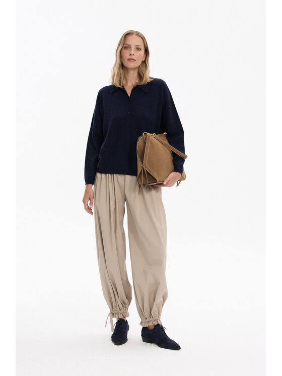 Deni Cler Milano Deni Cler Milano Sweter T-DC-S483-F5-90-59-1 Granatowy Regular Fit