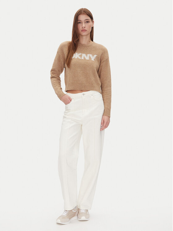DKNY DKNY Maglione DJ4R0424 Beige Regular Fit