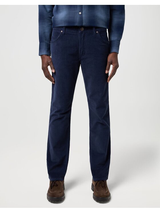 Wrangler Wrangler Spodnie materiałowe GREENSBORO Granatowy Straight Leg