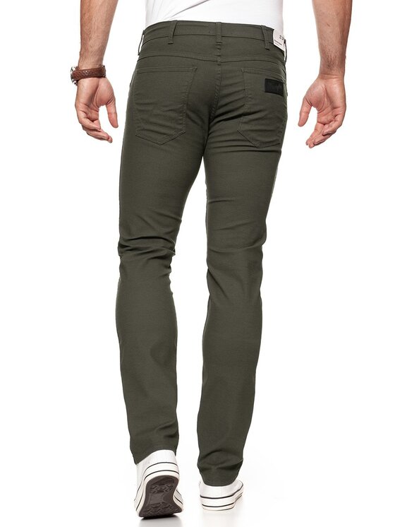 Wrangler Wrangler Pantaloni di tessuto GREENSBORO Verde Straight Fit