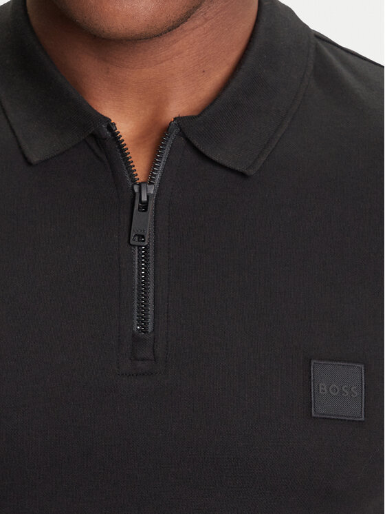 BOSS BOSS Polokošile Passerzip 50537507 Černá Slim Fit