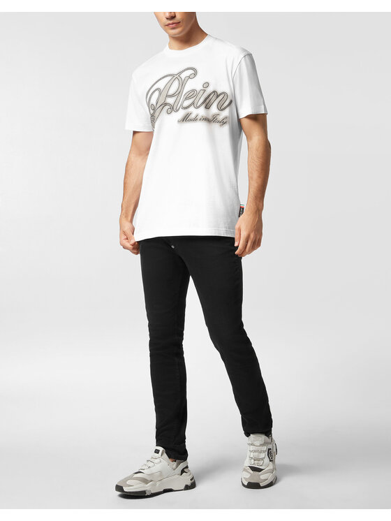PHILIPP PLEIN PHILIPP PLEIN T-Shirt 27153 Biały Regular Fit