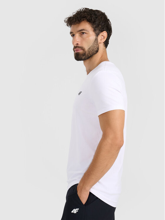 4F 4F T-Shirt NOS Biały Slim Fit
