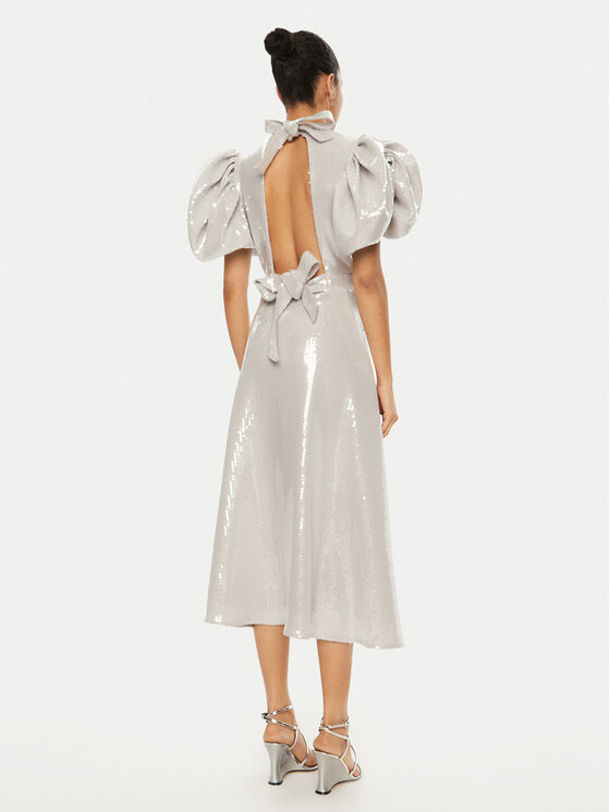 ROTATE ROTATE Rochie cocktail 113871 Argintiu Regular Fit