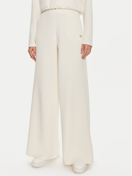 Guess Guess Pantaloni trening Olympe V4YB07 KCAY2 Bej Relaxed Fit
