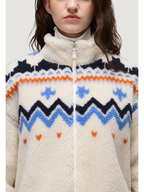 Napapijri Napapijri Giacca di pelle T-ANSEI FZ W Bianco Casual Fit