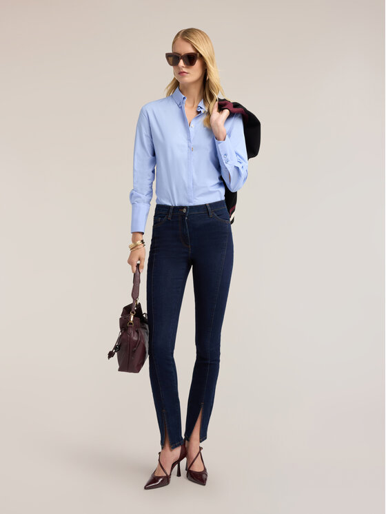 Motivi Motivi Koszula 5074Q000993N004 Turkusowy Regular Fit