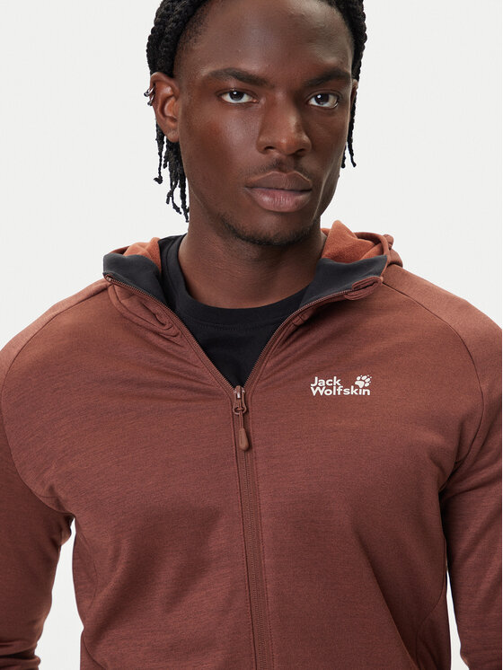 Jack Wolfskin Jack Wolfskin Полар Peak District A65272 Кафяв Regular Fit