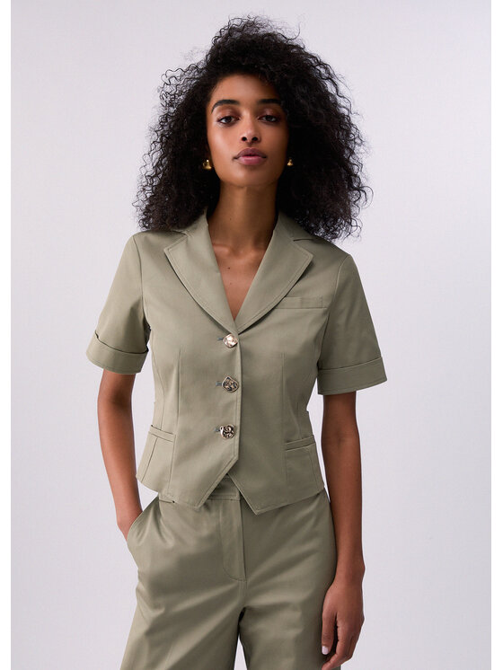 Liu Jo Liu Jo Giacca da abito CA6320T4691P9639 Verde Regular Fit