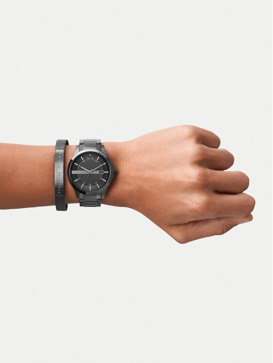 Armani Exchange Armani Exchange Pulkstenis Hampton AX7101 Melns