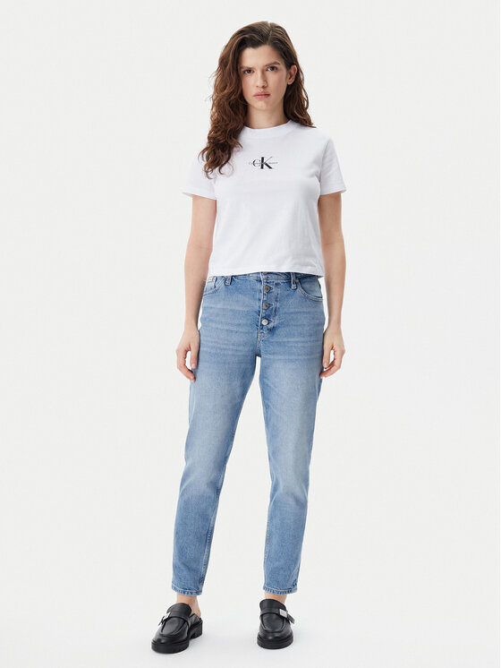 Calvin Klein Jeans Calvin Klein Jeans Džinsi J20J225148 Zils Mom Fit