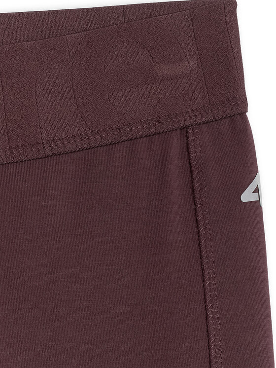 4F 4F Legginsy COZY Brązowy ciemny Slim Fit